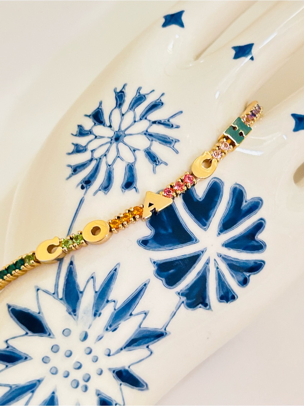 NWOT Coach Rainbow Tennis Bracelet - Picture 8 of 15